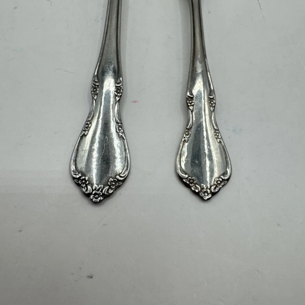Oneida Toddletime‎ Stainless 2 Piece Set Toddler Baby Child Spoon Fork Flatware